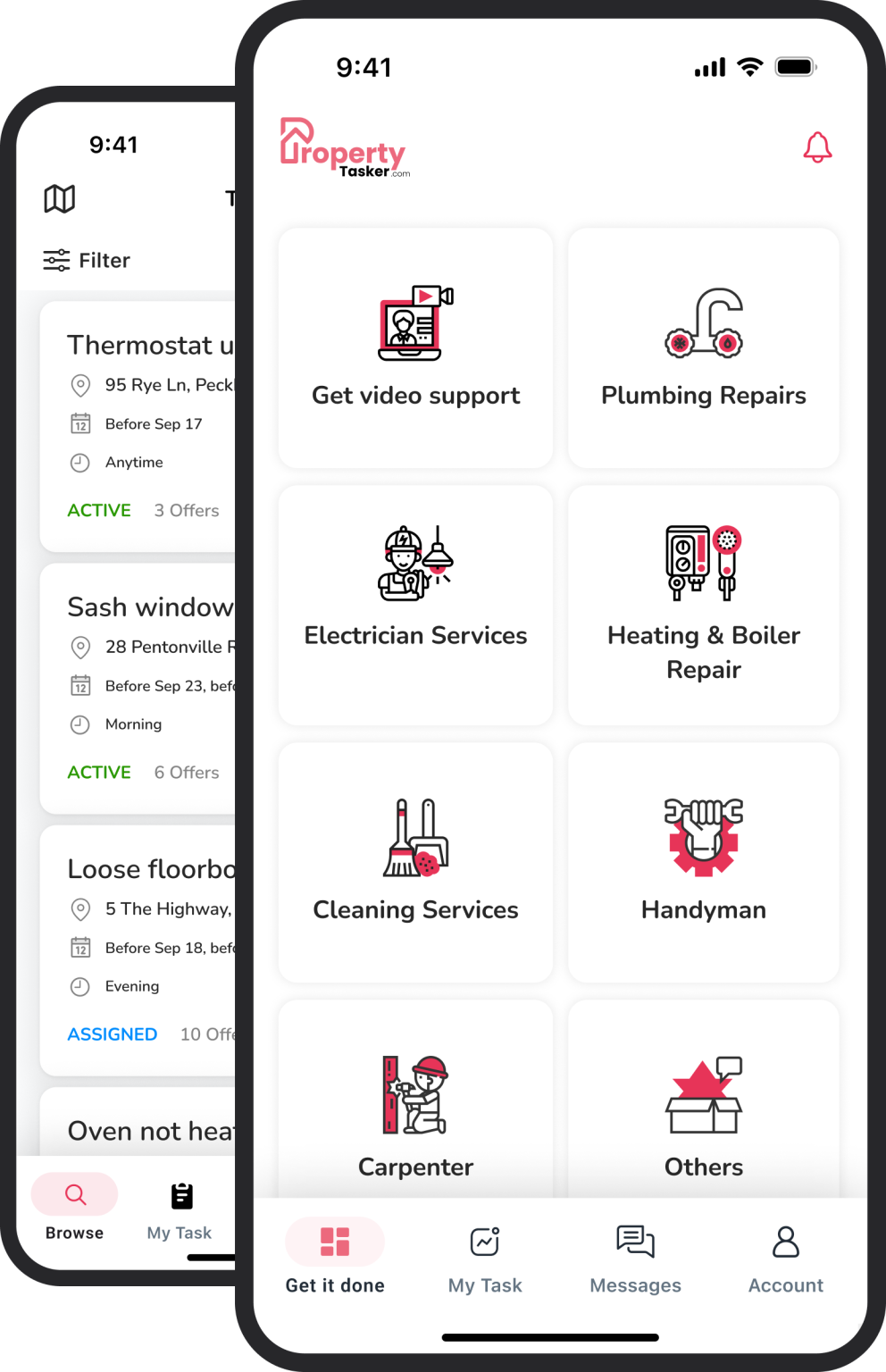 Contractor App – Property Tasker
